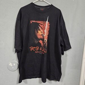 Vintage Zion Bob Marley Natural Mystic Graphic T-Shirt Black Mens 3X 2004